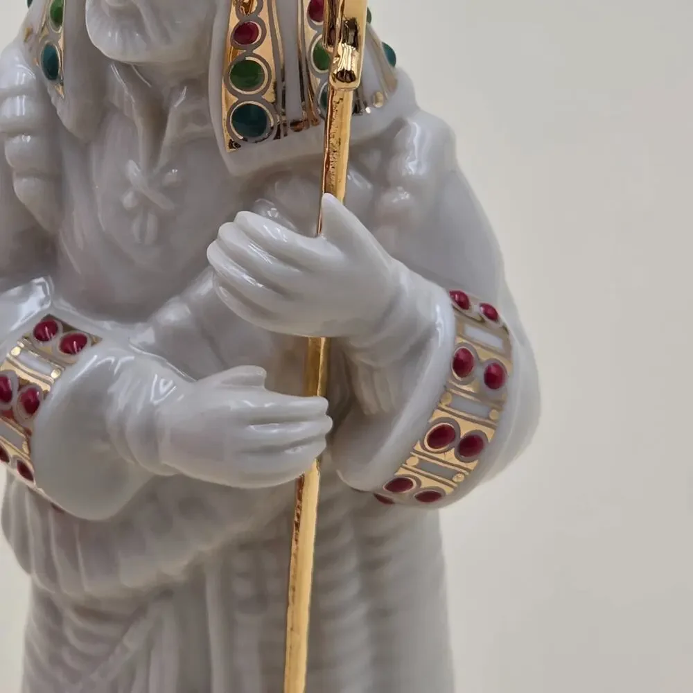 Lenox Shepherd with Staff China Jewels Nativity 6.5